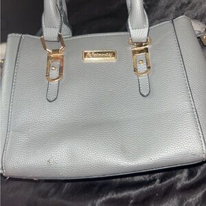 Elegant Gray Handbag